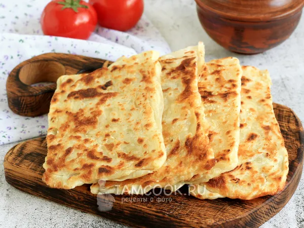Фото блюда: Турецкие слоеные лепешки (на сковороде)