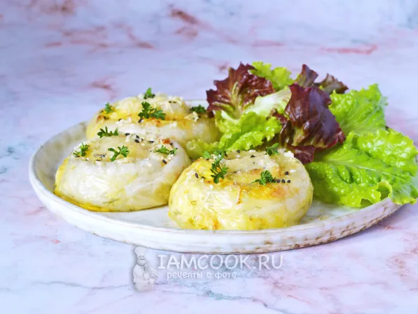 Фото готового блюда: ПП-улитки из рисовой бумаги с творогом