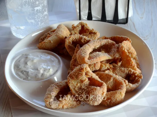 Фото блюда: Кальмары в панировке в духовке