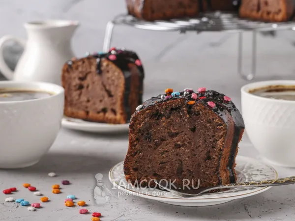 Фото блюда: Шоколадно-творожный манник