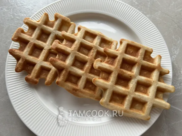 Фото готового блюда: Банановые вафли (безглютеновые)