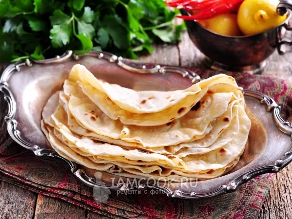 Фото блюда: Лаваш для шаурмы в домашних условиях