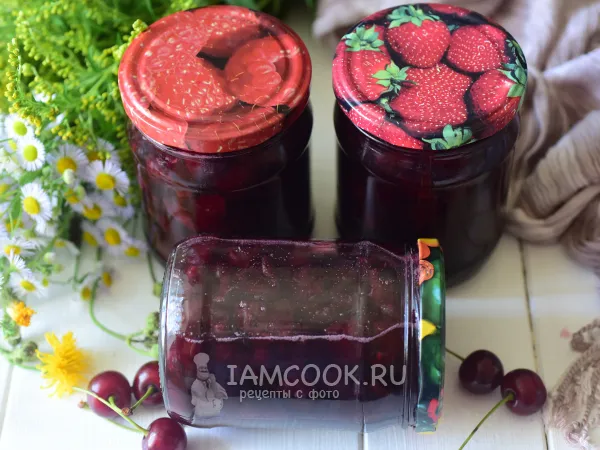 Фото блюда: Варенье из вишни без стерилизации на зиму