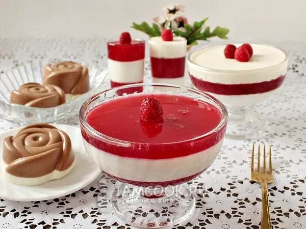 Фото блюда: Десерт сметанный с желатином