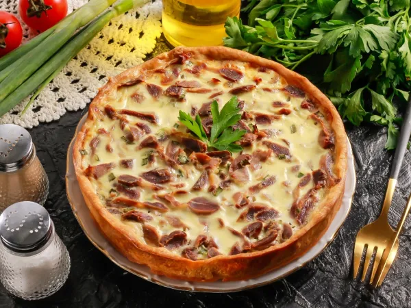 Фото блюда: Пирог с куриными желудками