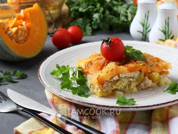 Фото блюда: Запеканка из тыквы и курицы