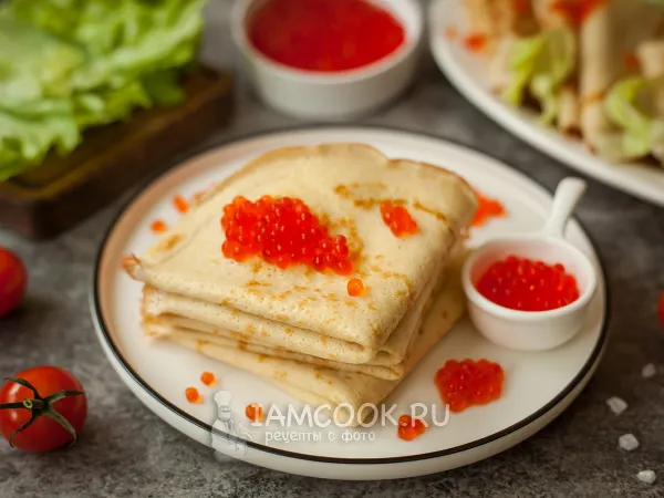 Фото блюда: Блины из творожного сыра