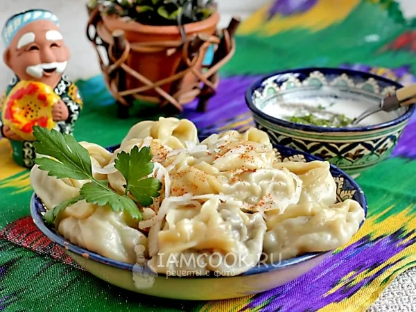 Фото блюда: Манты по-узбекски