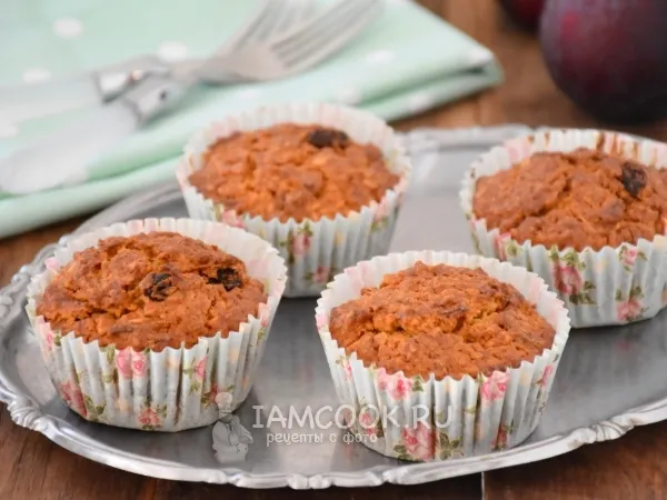 Фото блюда: Овсяно-морковные маффины