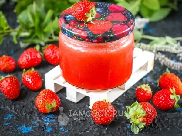 Фото блюда: Сок из клубники на зиму