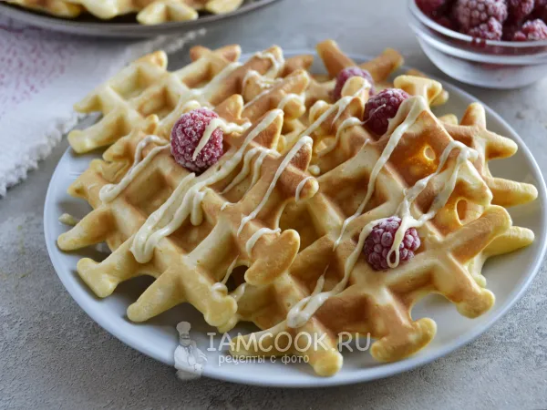 Фото готового блюда: Американские вафли