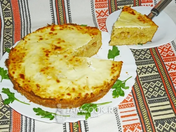 Фото блюда: Капустный пирог с мясом