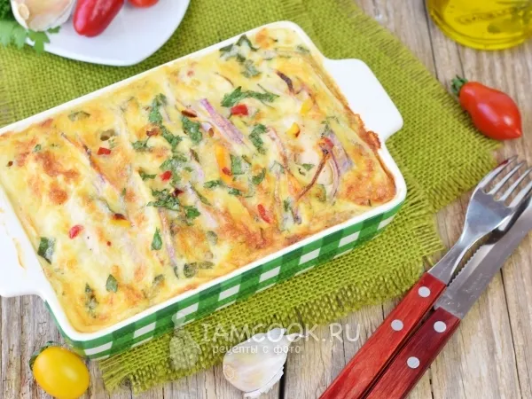 Фото блюда: Куриное филе с картофелем в духовке