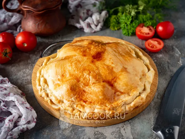 Фото блюда: Пирог с сыром бри