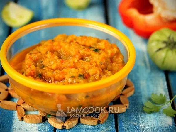 Фото готового блюда: Икра из зелёных помидоров