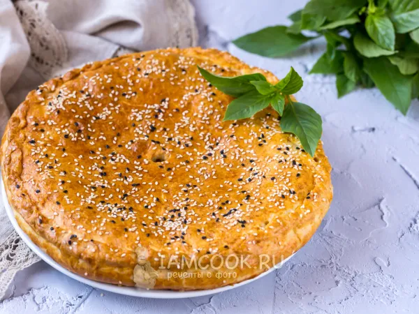 Фото блюда: Пирог с тертой картошкой