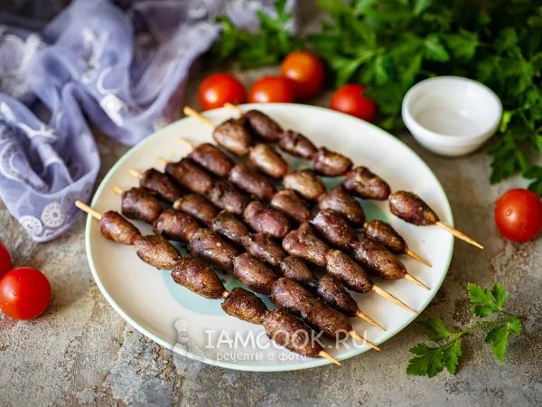 Фото блюда: Куриные сердечки в аэрогриле