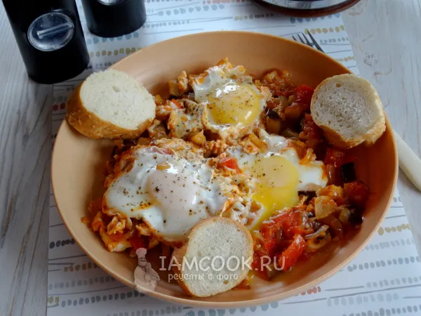 Фото блюда: Шакшука с баклажанами
