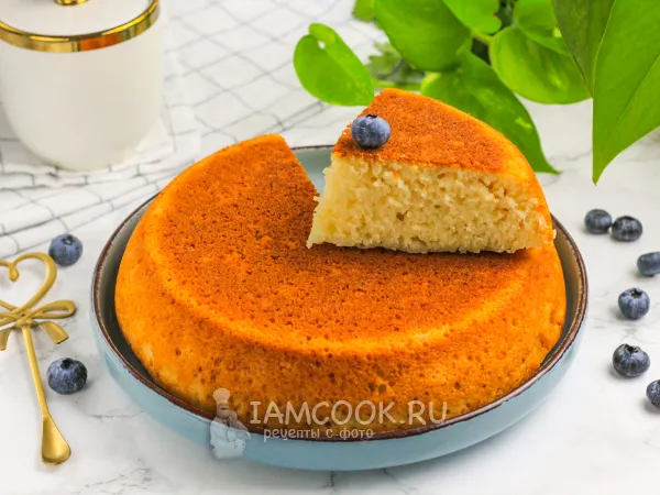 Фото блюда: Пирог с творогом на сковороде