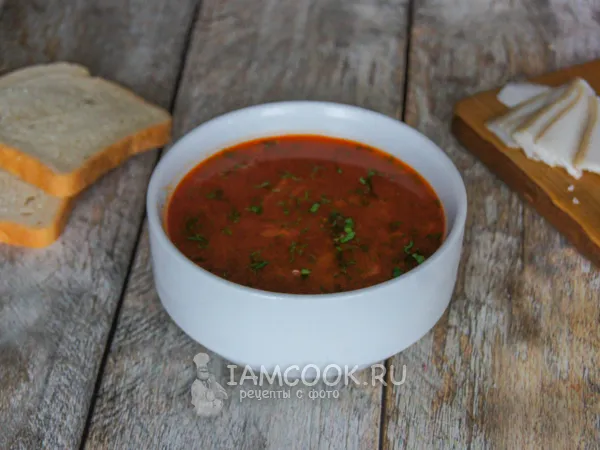 Фото готового блюда: Борщ в мультиварке-скороварке