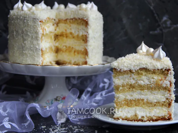 Фото блюда: Торт «Снежинка»