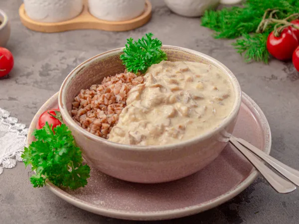 Фото блюда: Грибная подлива со сливками