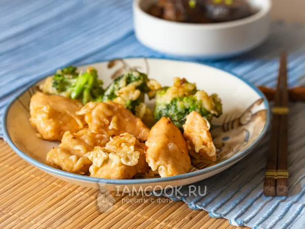 Фото блюда: Лосось темпура