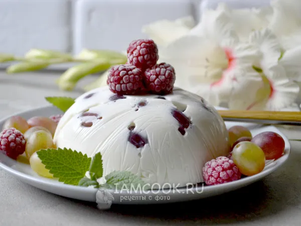 Фото блюда: Творожный пудинг с желатином