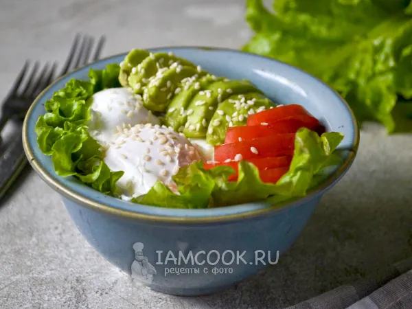 Фото блюда: Боул с яйцом пашот