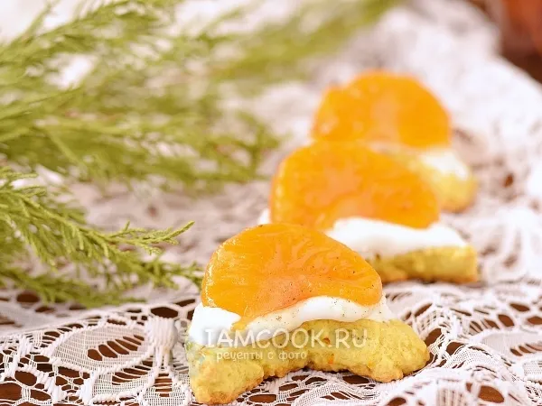 Фото готового блюда: Печенье «Мандариновые дольки»