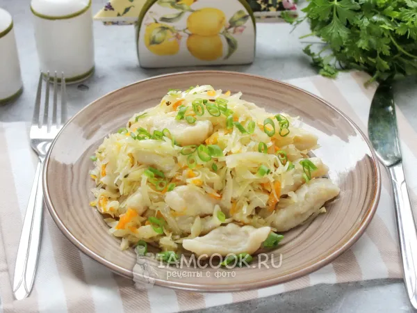 Фото блюда: Галушки с капустой