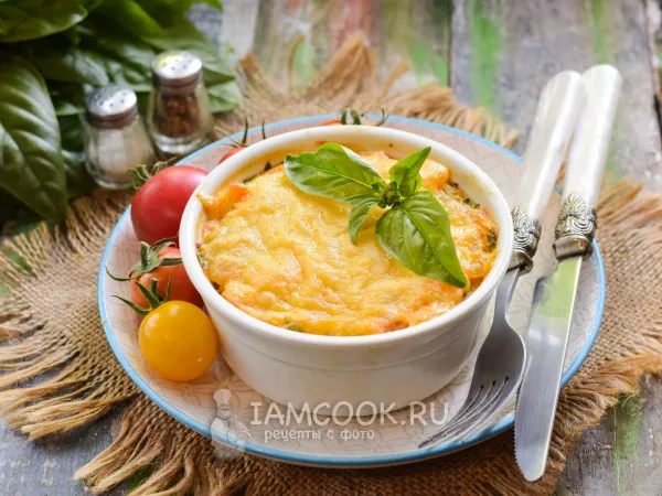 Фото блюда: Запеканка из отварной курицы