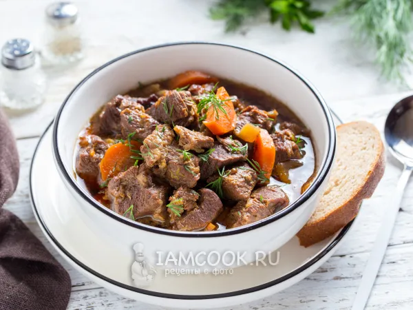 Фото блюда: Томленая говядина в квасе