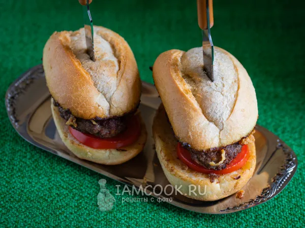 Фото блюда: Бургер с бараниной
