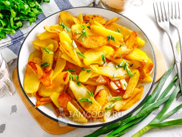 Фото готового блюда: Жареная картошка на смальце (свином)