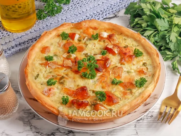 Фото блюда: Пирог с брюшками семги