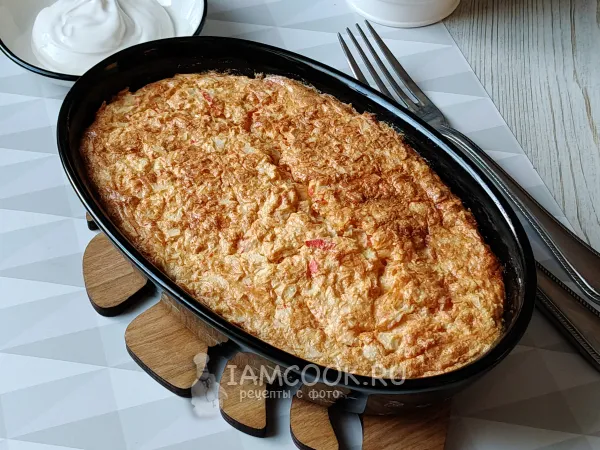 Фото блюда: Суфле из крабовых палочек