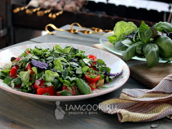 Фото блюда: Салат из свежей зелени