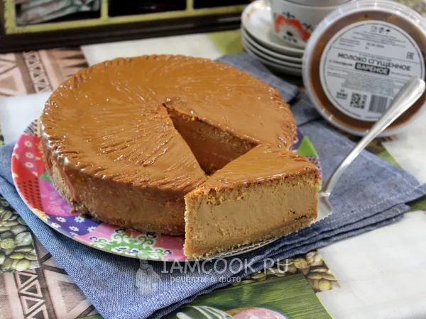 Фото блюда: Чизкейк с варёной сгущенкой