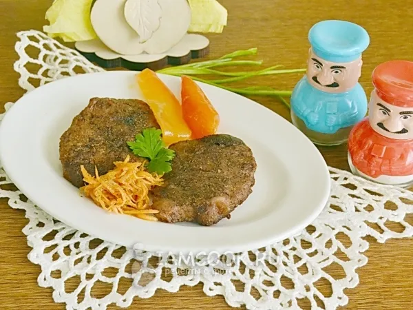 Фото готового блюда: Стейк из свинины в фольге