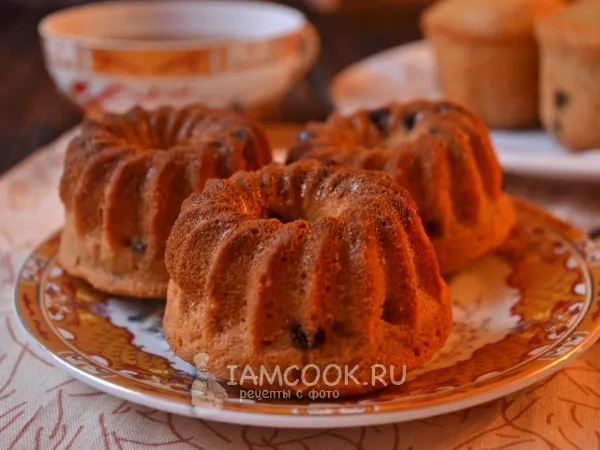 Фото блюда: Банановые маффины с шоколадными каплями