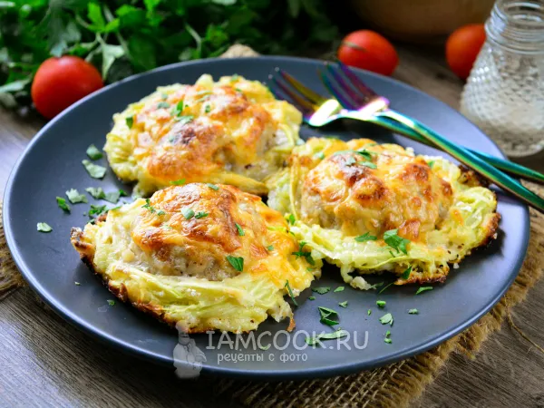 Фото блюда: Гнезда из кабачков с фаршем