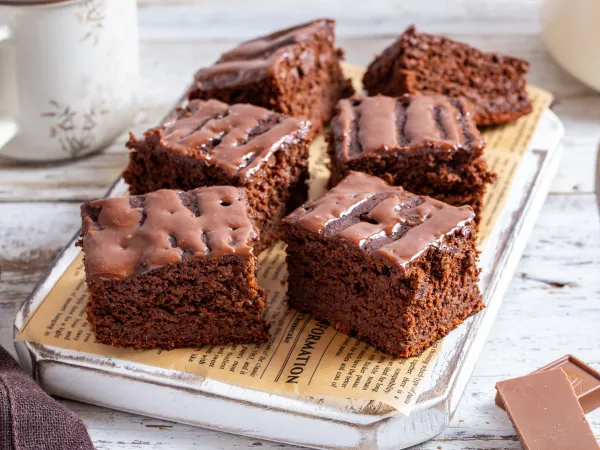 Фото блюда: ПП брауни на сковороде