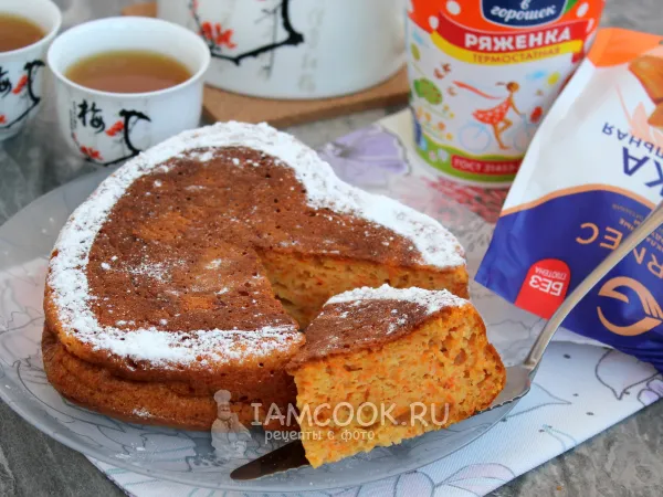 Фото блюда: Морковный пирог ПП (низкокалорийный)