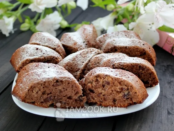 Фото готового блюда: Пирог из йогурта с черемуховой мукой