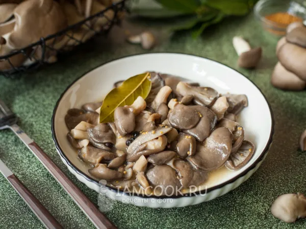 Фото блюда: Маринованные вешенки быстрого приготовления