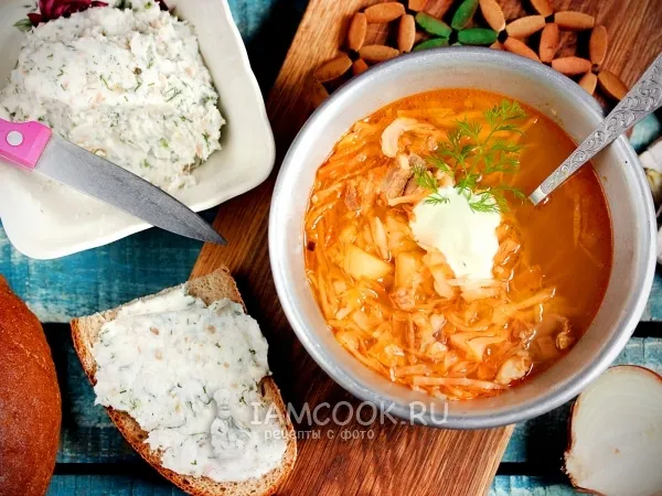 Фото готового блюда: Борщ без свеклы