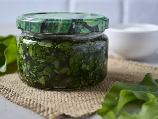 Фото блюда: Заготовка щавеля для пирогов на зиму