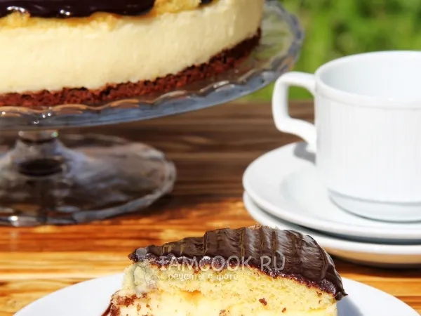 Фото блюда: Торт «Птичье молоко» с манкой и лимоном