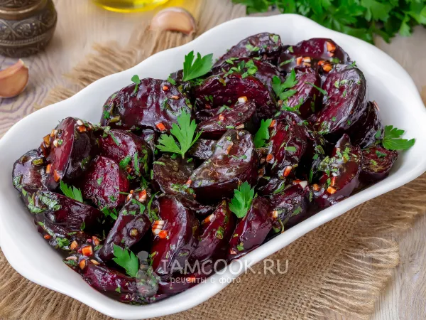 Фото готового блюда: Маринованная свекла быстрого приготовления